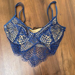 For Love and Lemons Blue Bralette